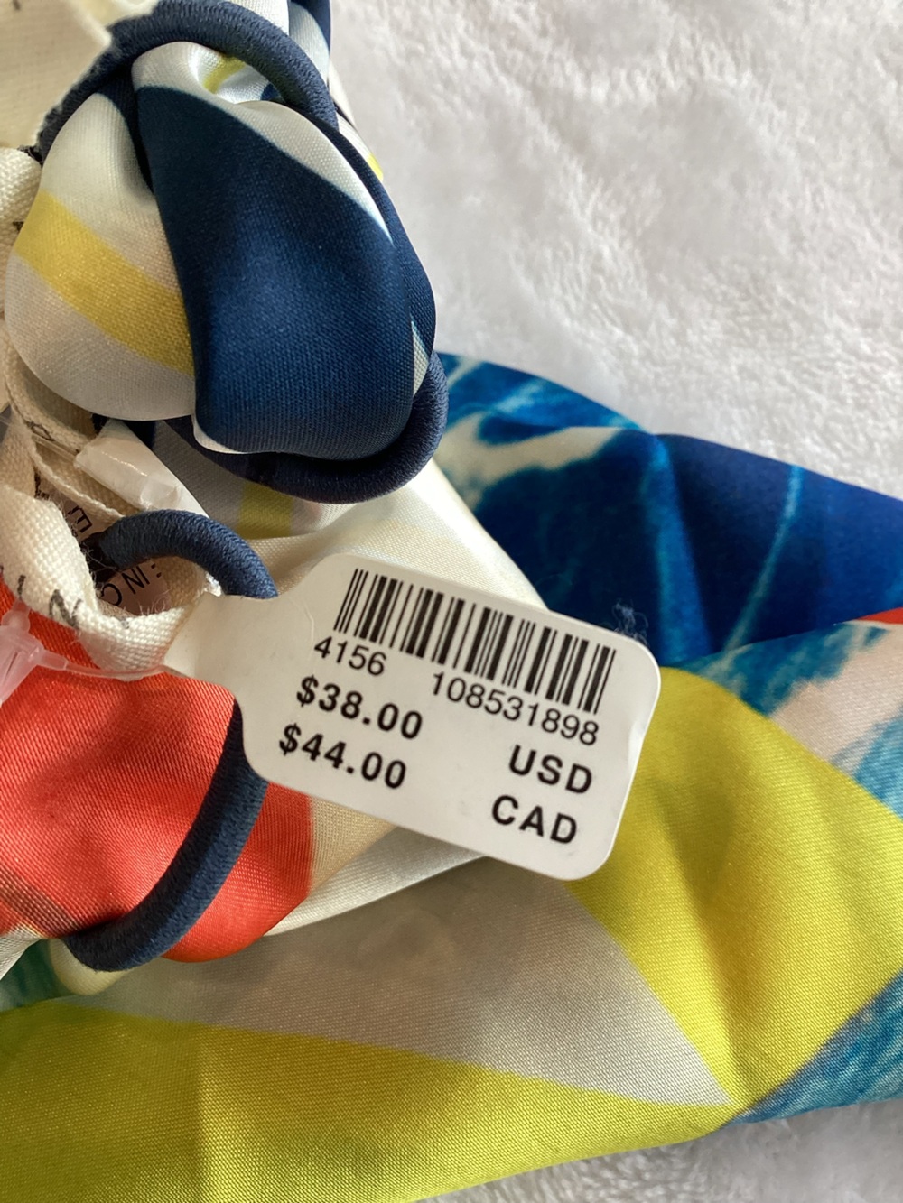⛵️Anthropologie Silky Scarves Head Hair Bag Scarf Set of 2 New Sailboat Nautical - Picture 9 of 10